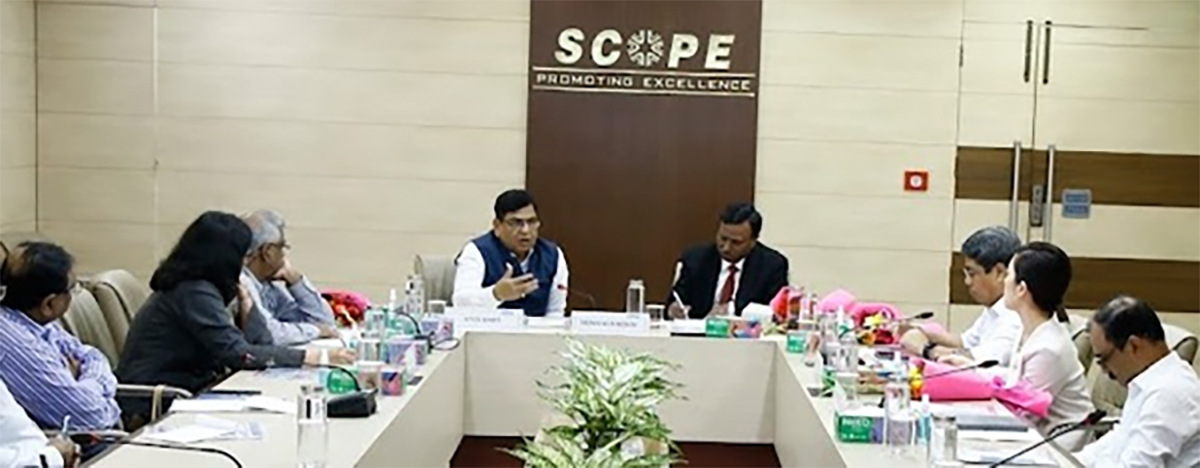 Interaction between Mr. Srinivas B. Reddy, Chief, Skills and Employability, ILO Geneva & ILO India team with SCOPE held at SCOPE.