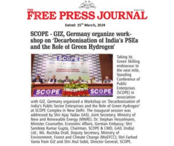 SCOPE & GIZ Germany Organize Workshop On Decarbonisation of India PSEs and the Role of Green Hydrogen 01