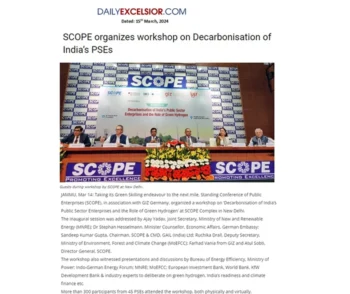 SCOPE & GIZ Germany Organize Workshop On Decarbonisation of India PSEs and the Role of Green Hydrogen 03