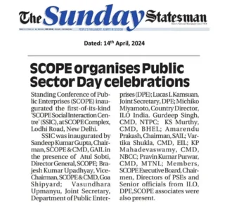 SCOPE celebrates Public Sector Day SSIC inaugurated 10.04.2024 02