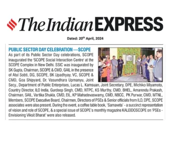 SCOPE celebrates Public Sector Day SSIC inaugurated 10.04.2024 04