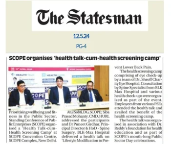 SCOPE hosts Health Talk cum Health Screening Camp 19.04.2024 02